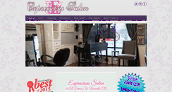 Desktop Screenshot of expressionssalon.net